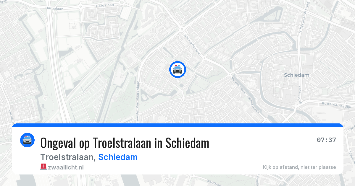 Ongeval op Troelstralaan in Schiedam — 14 apr 2026