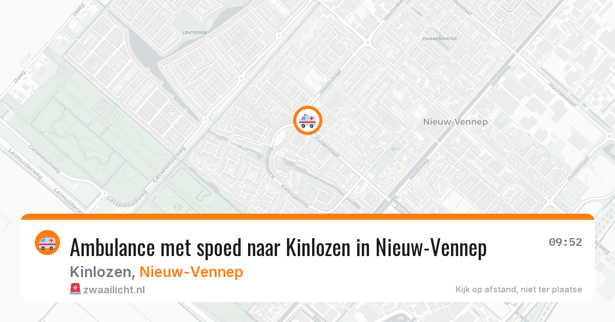 Ambulance met spoed naar Kinlozen in Nieuw-Vennep — 11 jul 2026