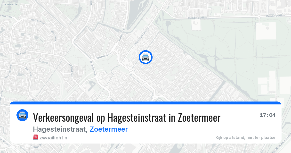 Verkeersongeval op Hagesteinstraat in Zoetermeer — 20 mrt 2026