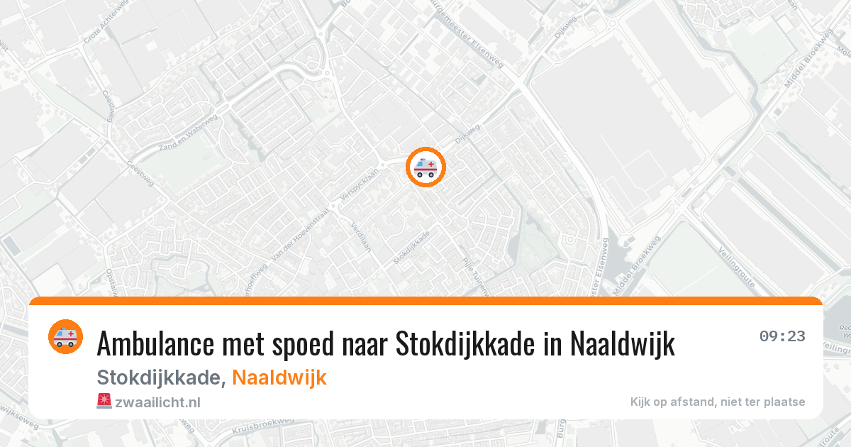 Ambulance met spoed naar Stokdijkkade in Naaldwijk — 20 jan 2026
