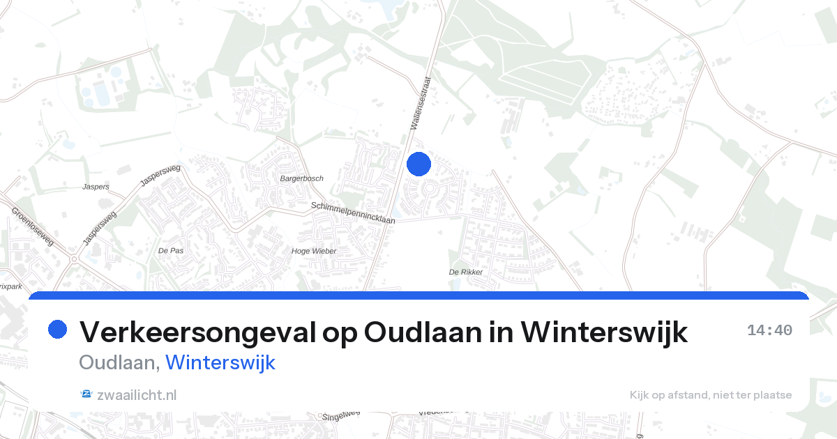 Verkeersongeval op Oudlaan in Winterswijk — 19 jan 2026