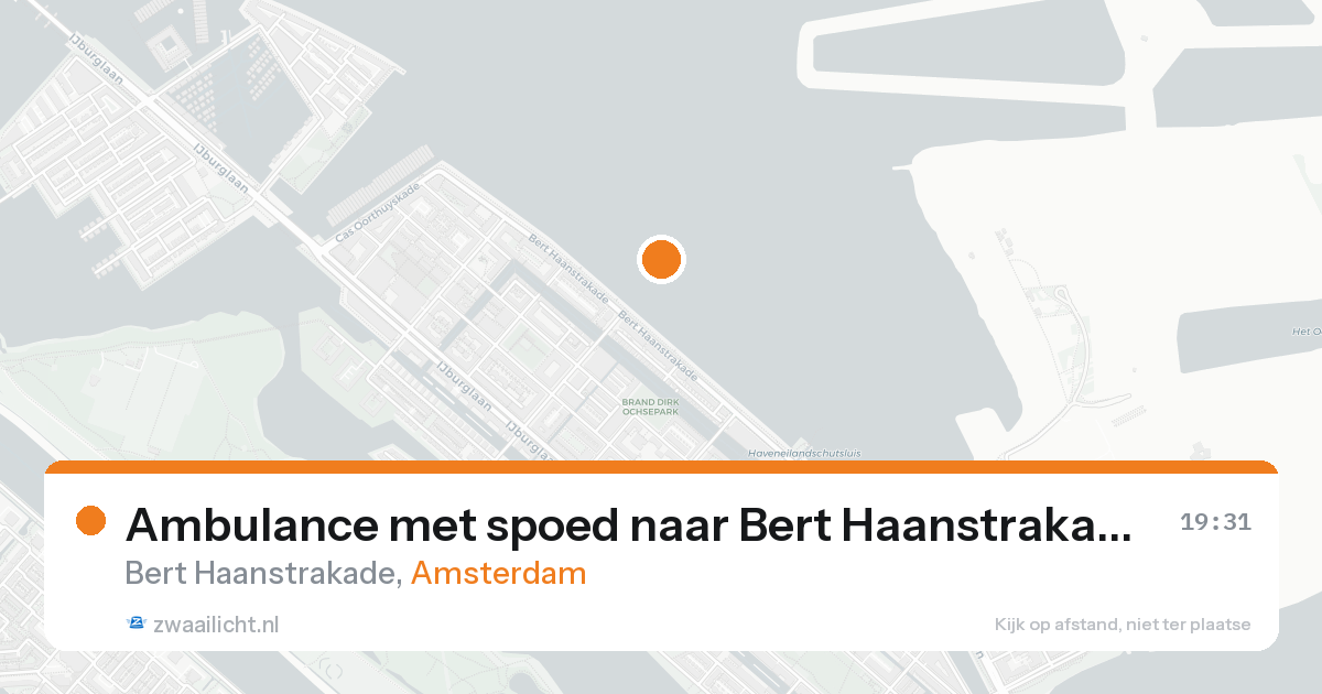 Ambulance met spoed naar Bert Haanstrakade in Amsterdam — 24 aug 2026