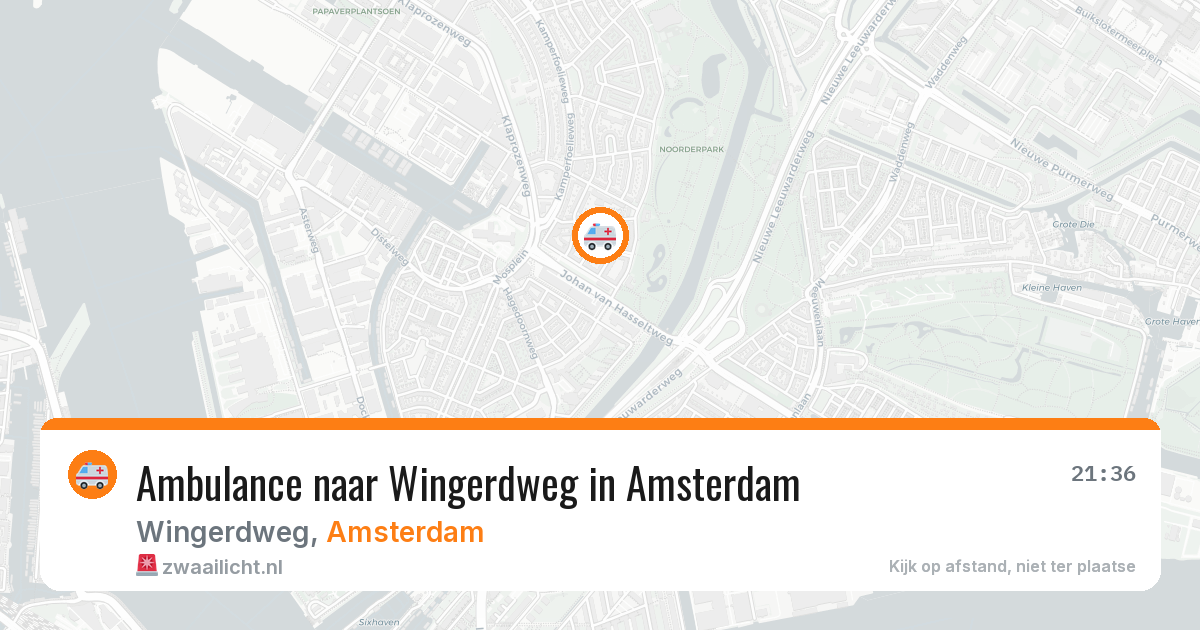 Ambulance naar Wingerdweg in Amsterdam — 7 apr 2026