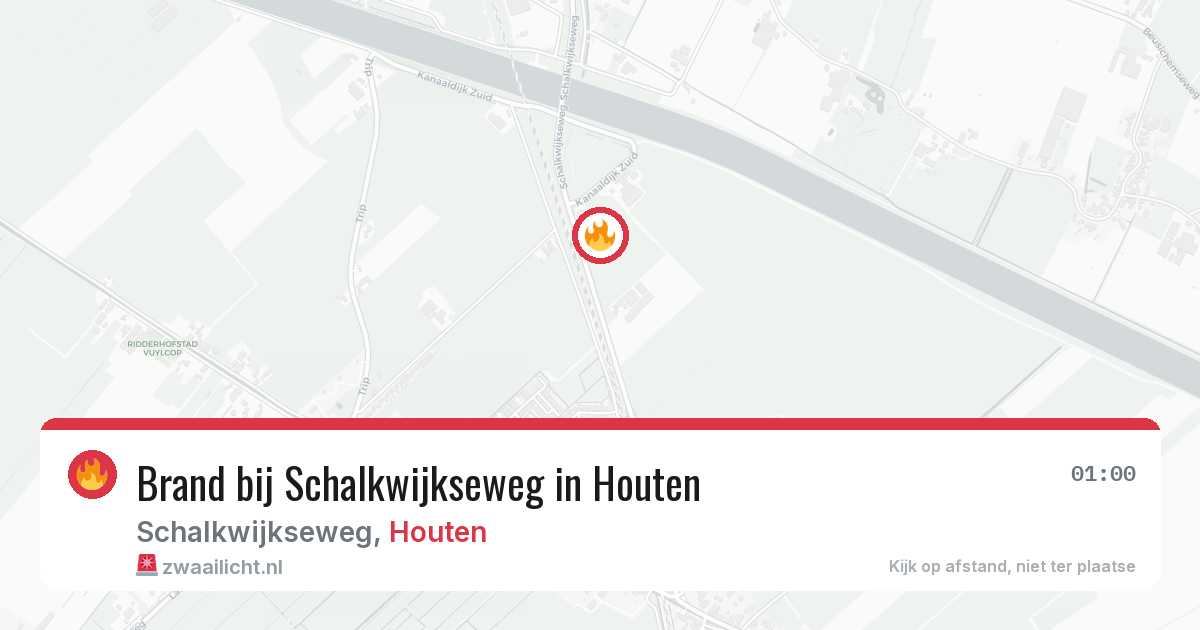 Brand bij Schalkwijkseweg in Houten — 17 apr 2026