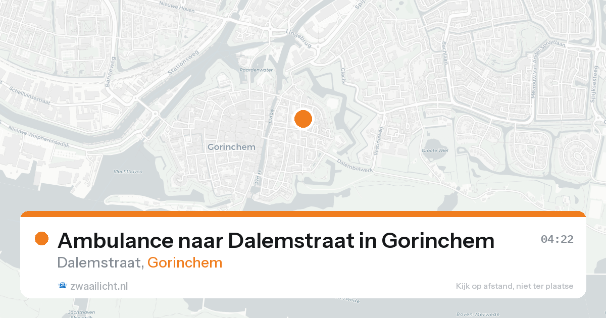 Ambulance naar Dalemstraat in Gorinchem — 22 aug 2026