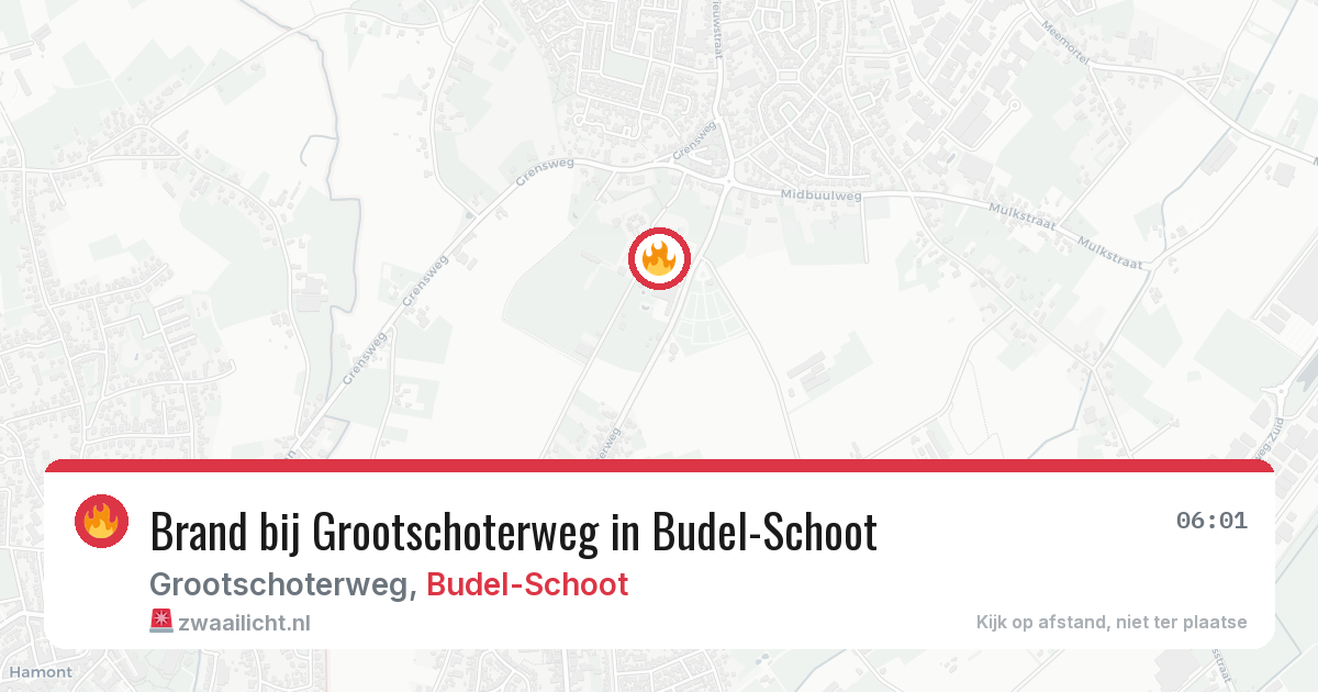 Brand bij Grootschoterweg in Budel-Schoot — 23 mei 2026