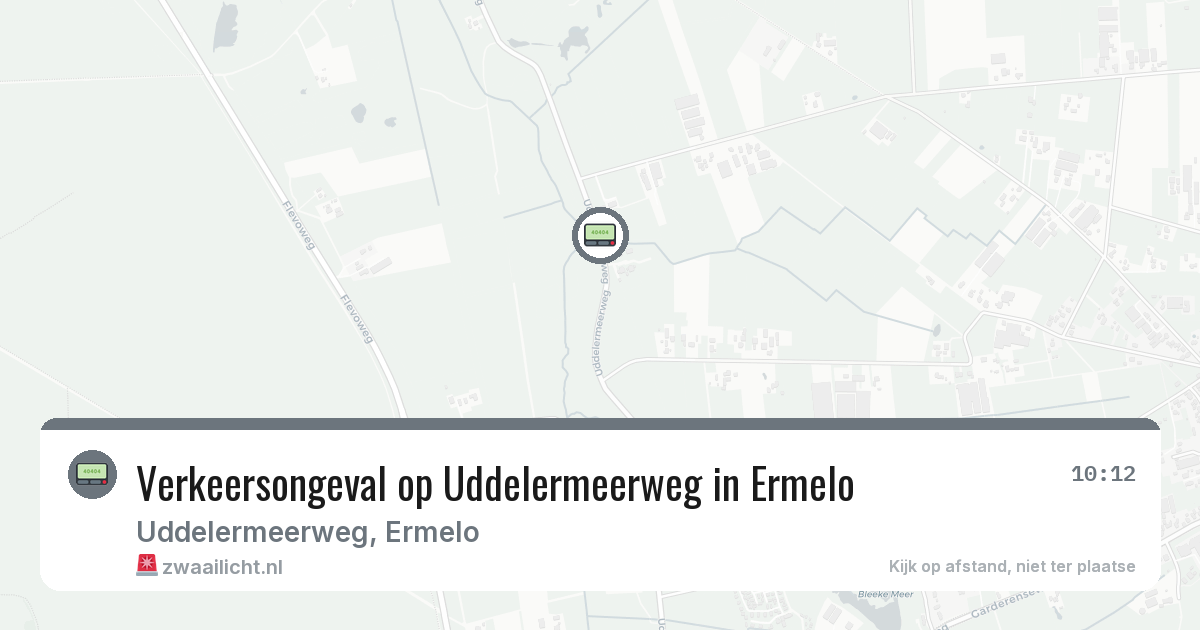 Verkeersongeval op Uddelermeerweg in Ermelo — 21 mrt 2026