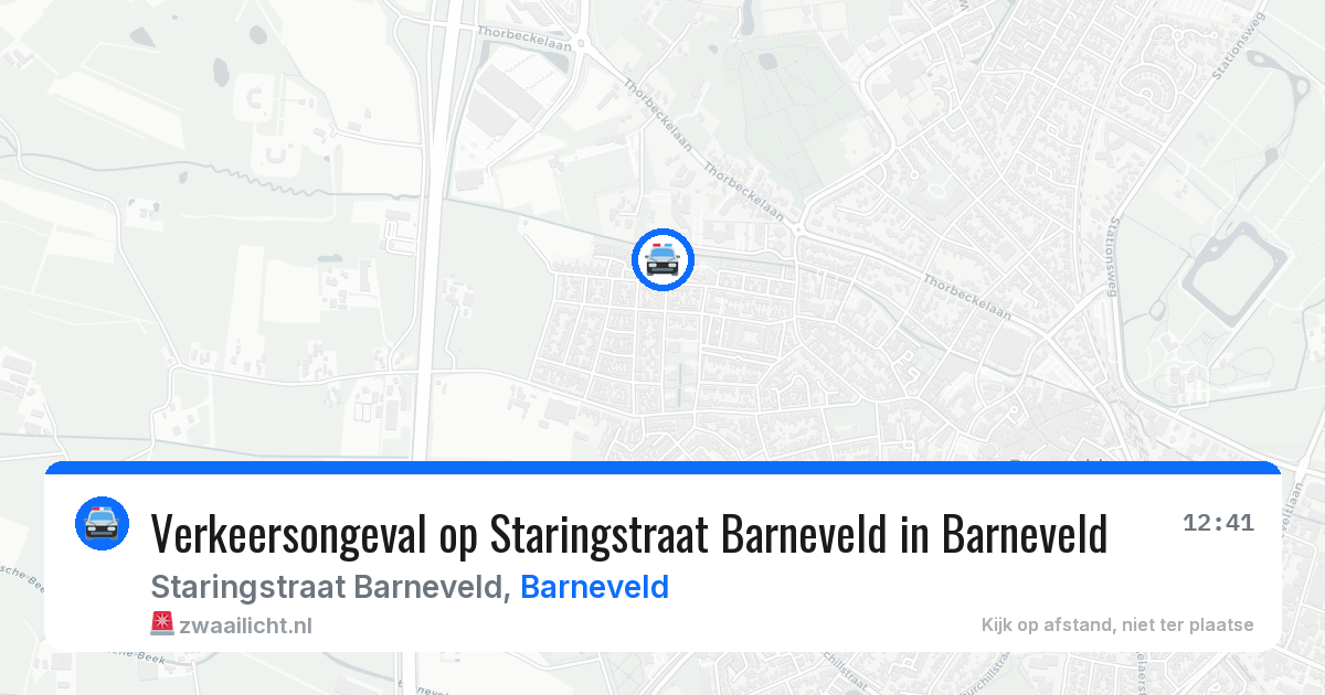 Verkeersongeval op Staringstraat Barneveld in Barneveld — 5 jun 2026