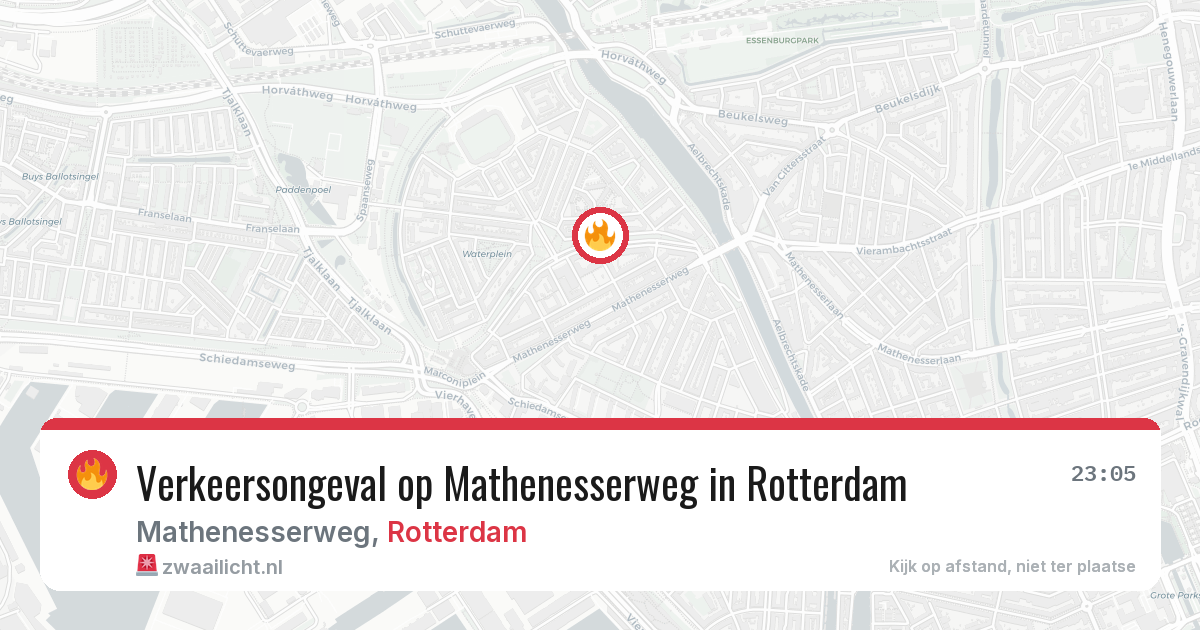 Verkeersongeval op Mathenesserweg in Rotterdam — 3 jun 2026