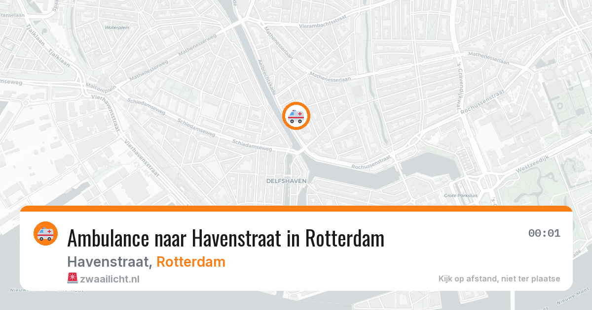 Ambulance naar Havenstraat in Rotterdam — 6 jun 2026