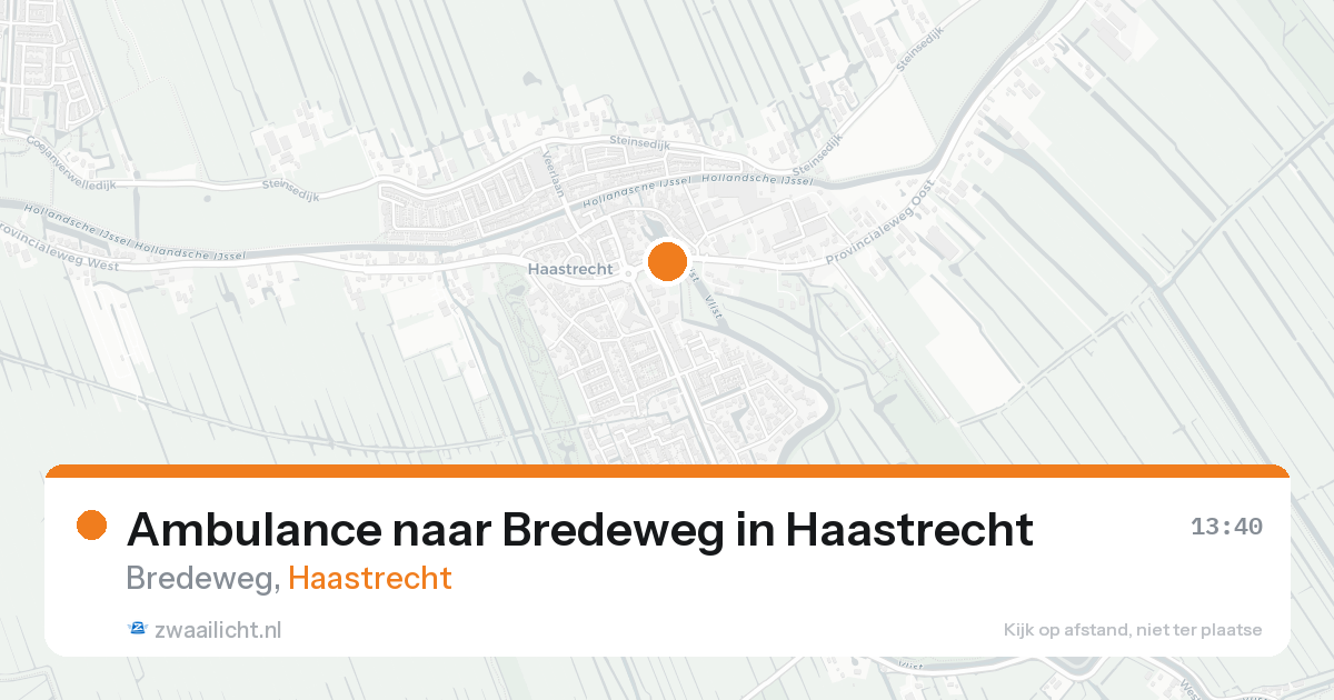 Ambulance naar Bredeweg in Haastrecht — 24 feb 2026