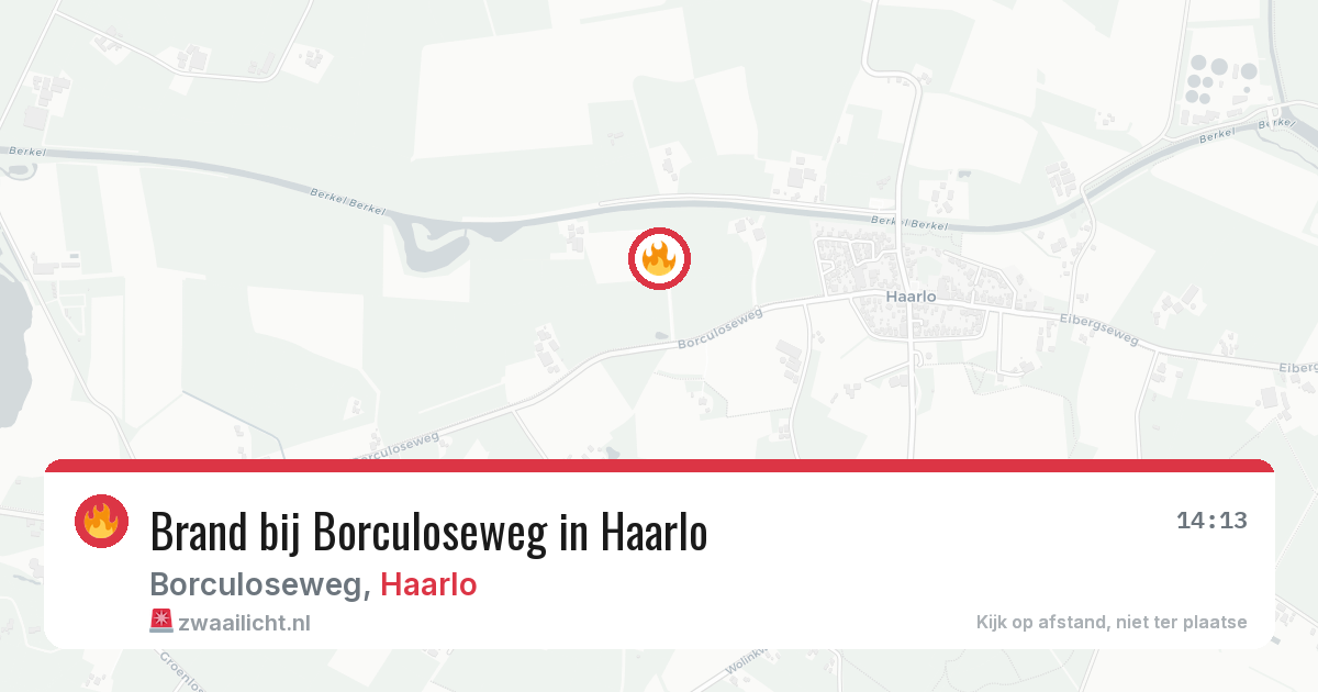 Brand bij Borculoseweg in Haarlo — 23 mrt 2026