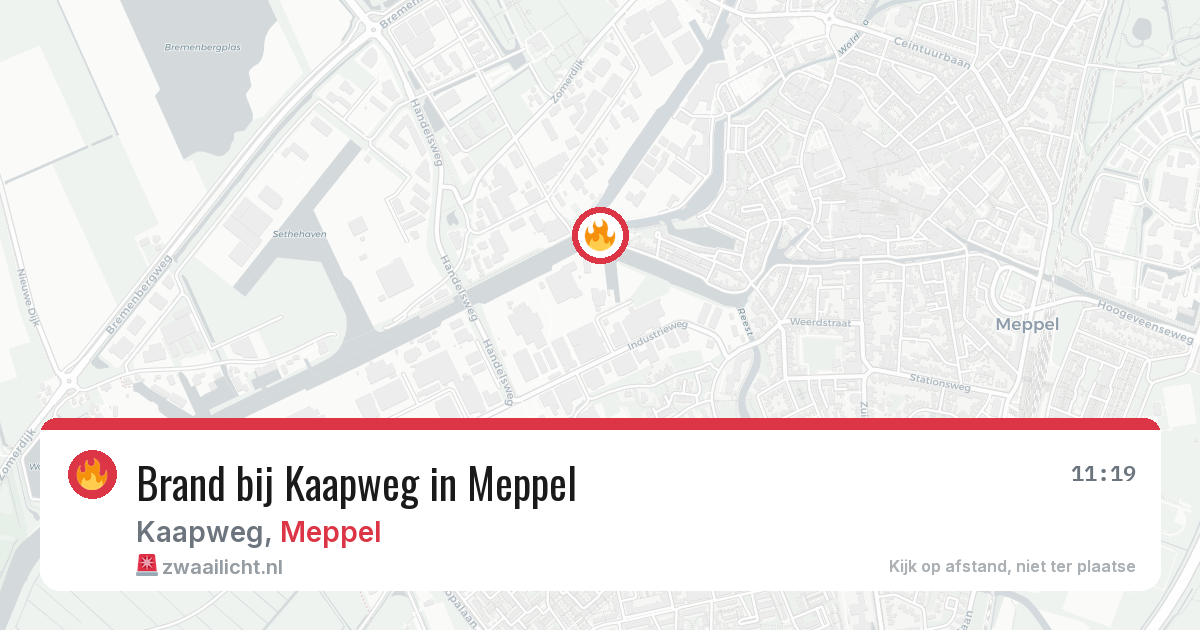 Brand bij Kaapweg in Meppel — 2 jul 2026