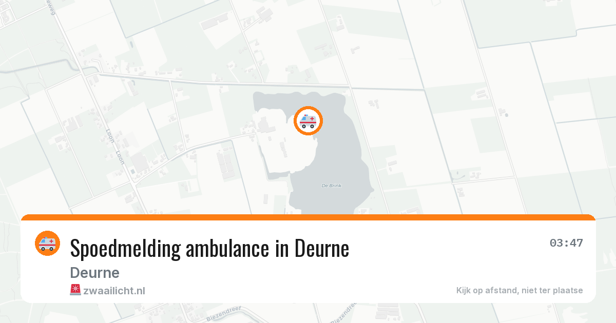 Spoedmelding ambulance in Deurne — 8 jul 2026
