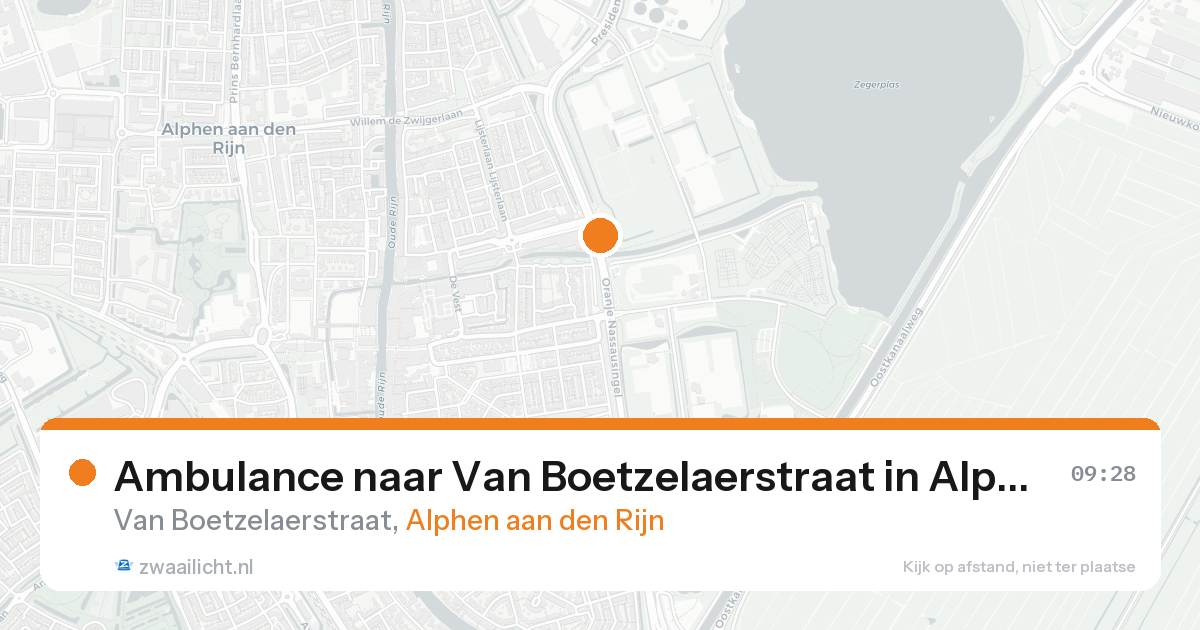 Ambulance naar Van Boetzelaerstraat in Alphen aan den Rijn — 7 feb 2026