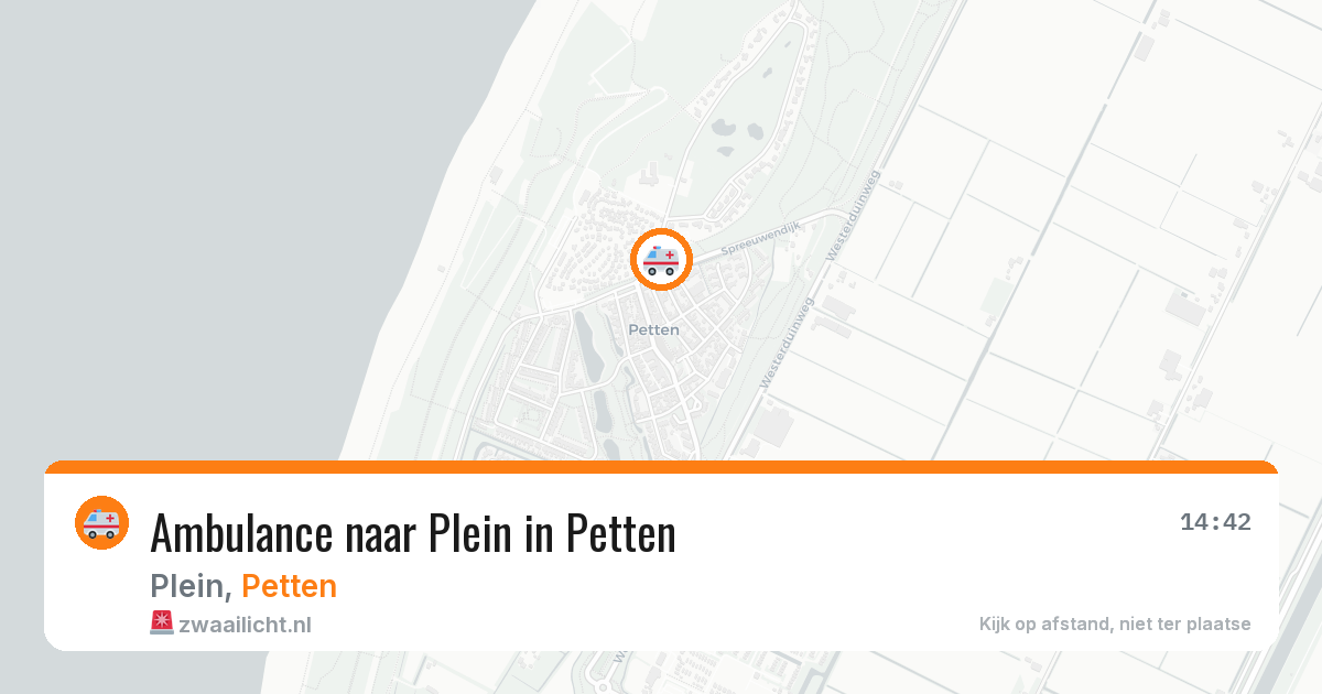Ambulance naar Plein in Petten — 28 mei 2026