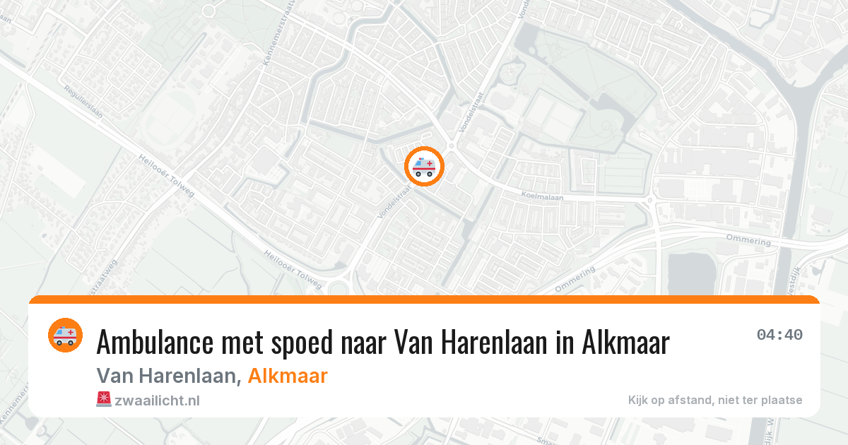 Ambulance met spoed naar Van Harenlaan in Alkmaar — 27 jan 2026
