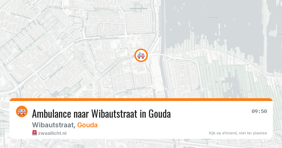 Ambulance naar Wibautstraat in Gouda — 17 mei 2026