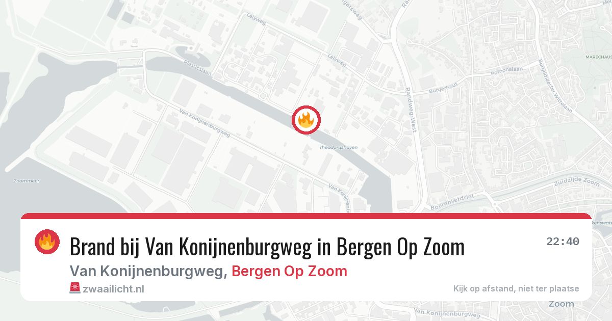 Brand bij Van Konijnenburgweg in Bergen Op Zoom — 4 apr 2026