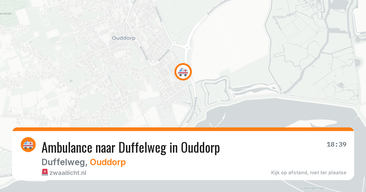 Ambulance naar Duffelweg in Ouddorp — 2 aug 2026