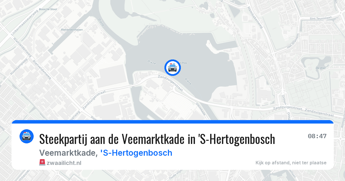 Steekpartij aan de Veemarktkade in 'S-Hertogenbosch — 31 jul 2026