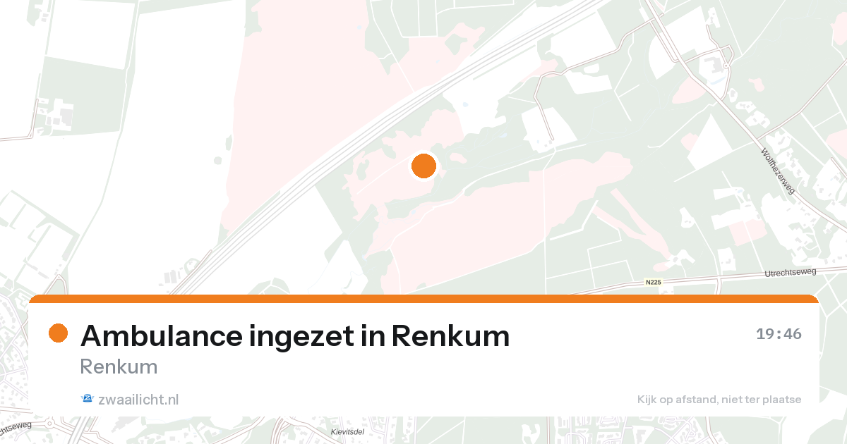 Ambulance ingezet in Renkum — 26 aug 2026