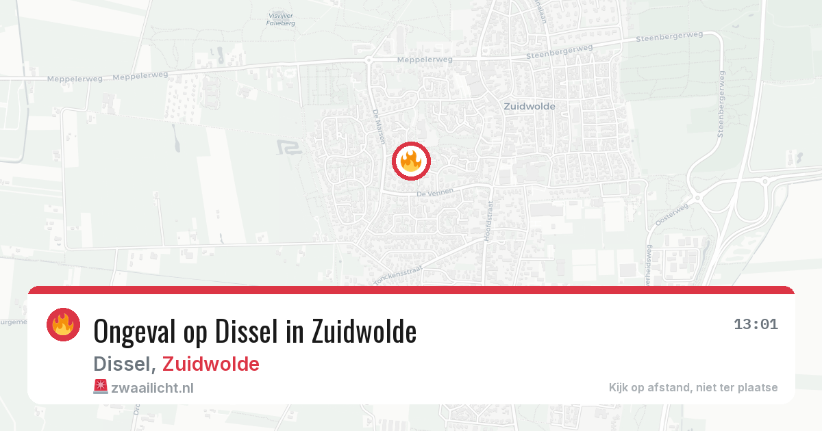 Ongeval op Dissel in Zuidwolde — 23 jun 2026