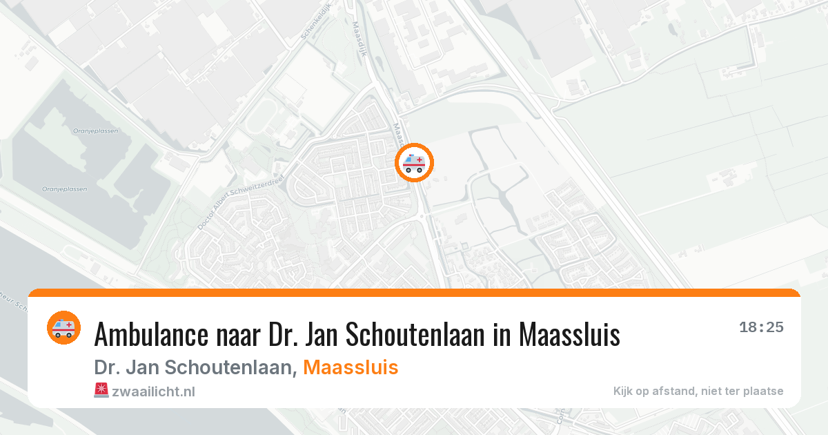 Ambulance naar Dr. Jan Schoutenlaan in Maassluis — 2 jul 2026