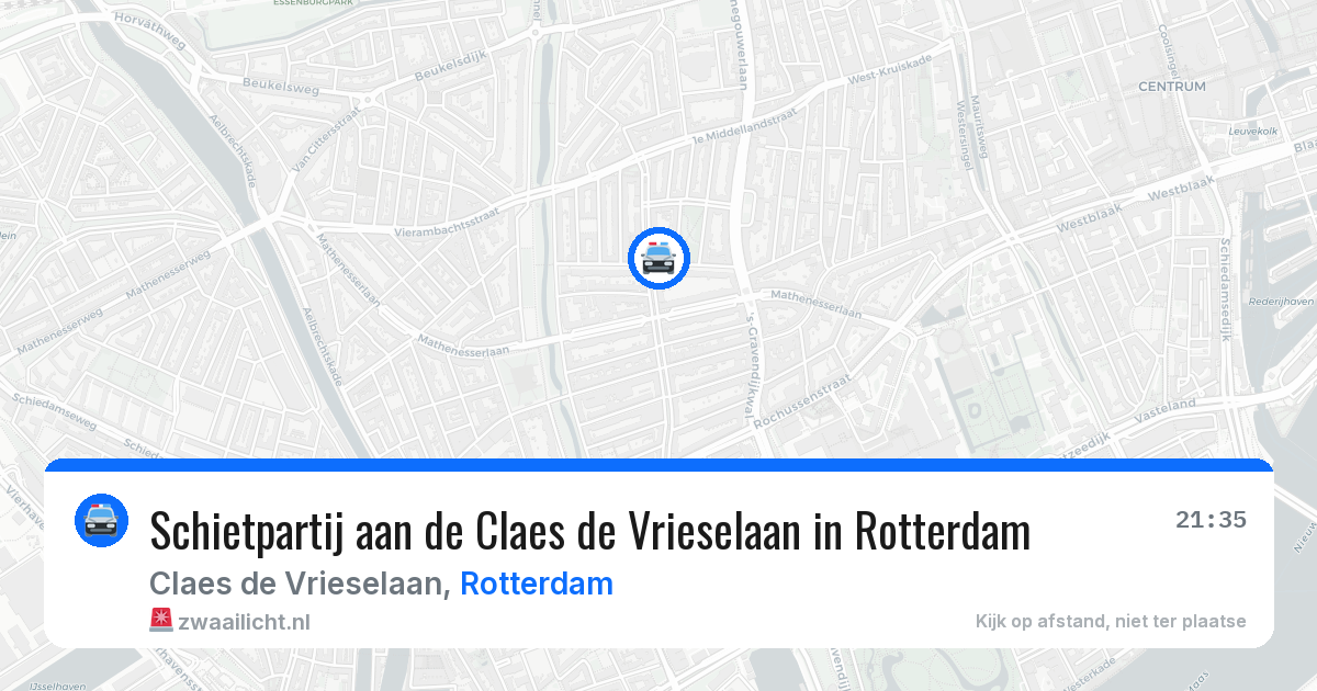Schietpartij aan de Claes de Vrieselaan in Rotterdam — 2 mei 2026
