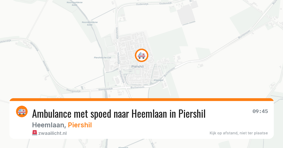 Ambulance met spoed naar Heemlaan in Piershil — 10 jun 2026