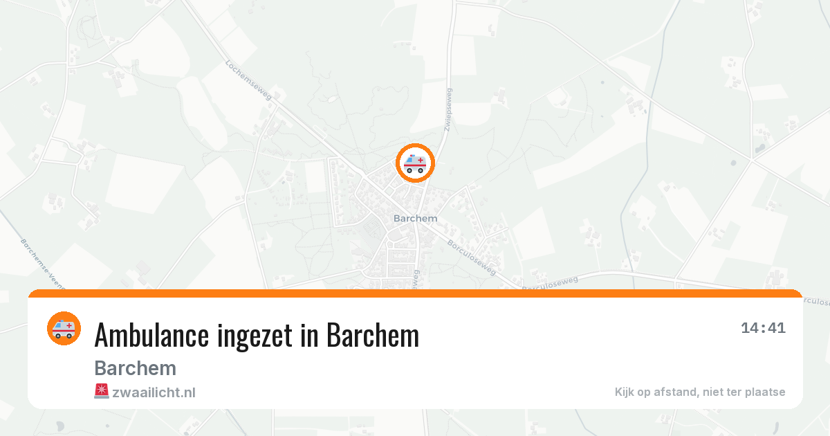 Ambulance ingezet in Barchem — 29 jan 2026