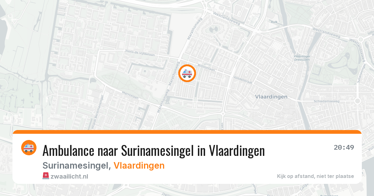 Ambulance naar Surinamesingel in Vlaardingen — 12 feb 2026