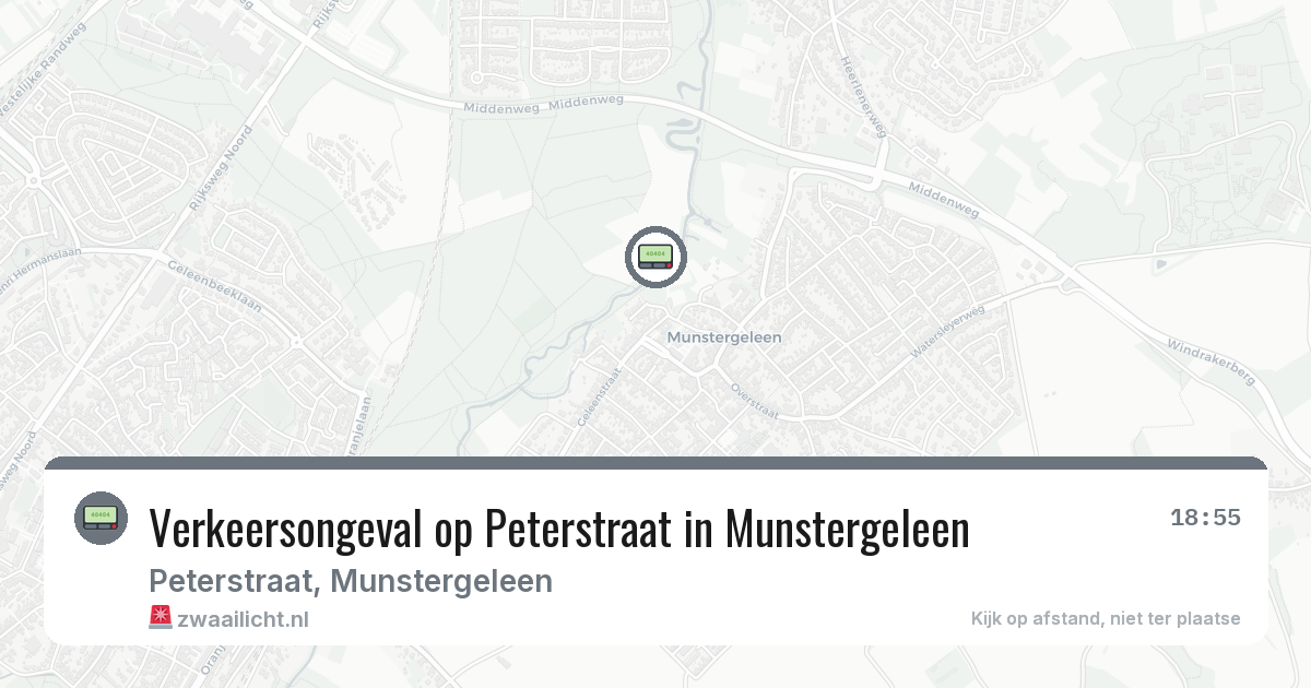 Verkeersongeval op Peterstraat in Munstergeleen — 31 jan 2026