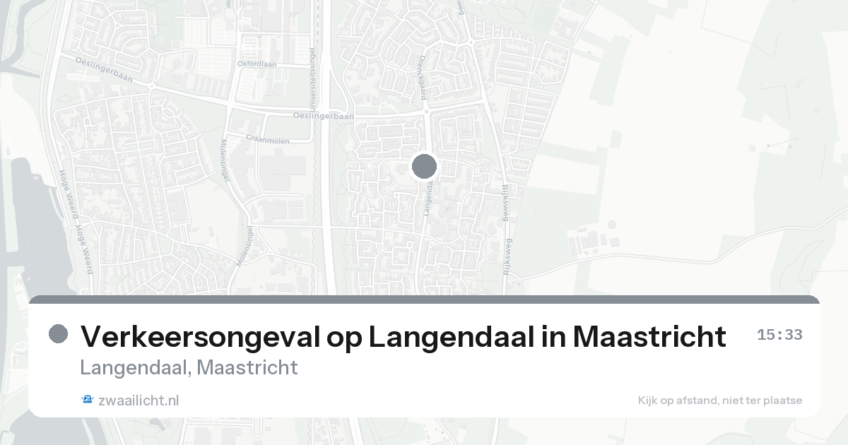 Verkeersongeval op Langendaal in Maastricht — 22 aug 2026