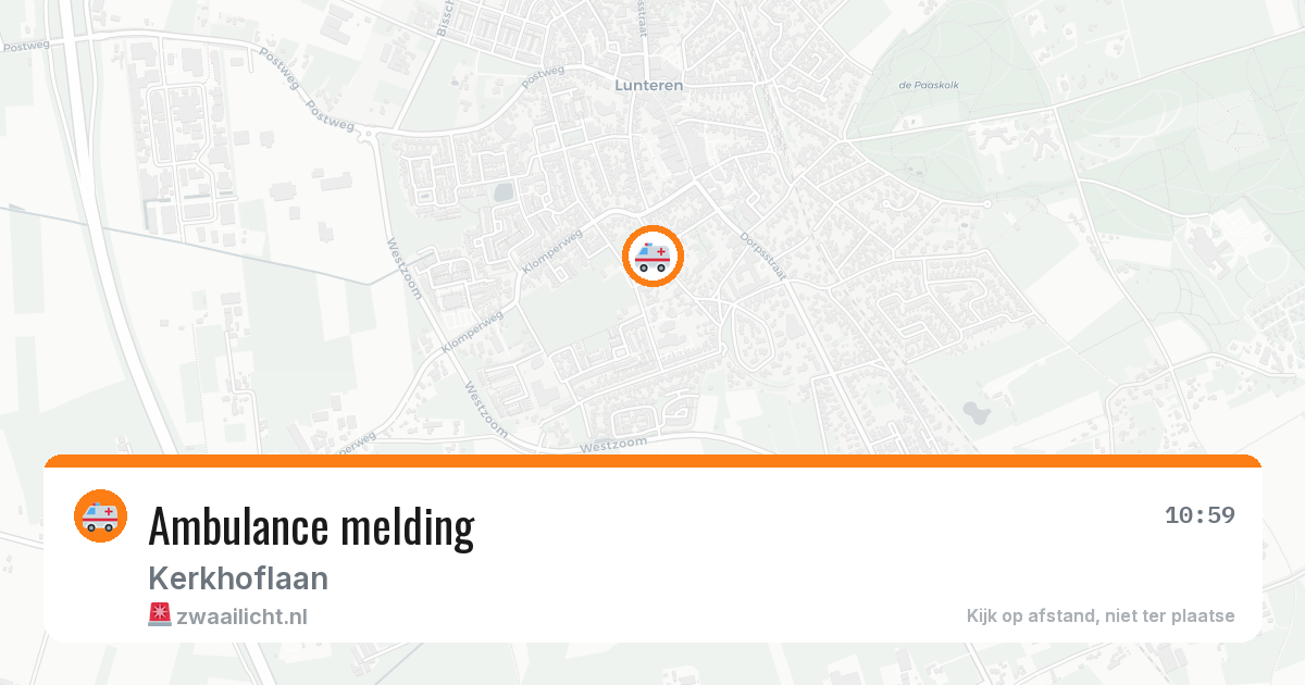 Ambulance melding — 2 aug 2026