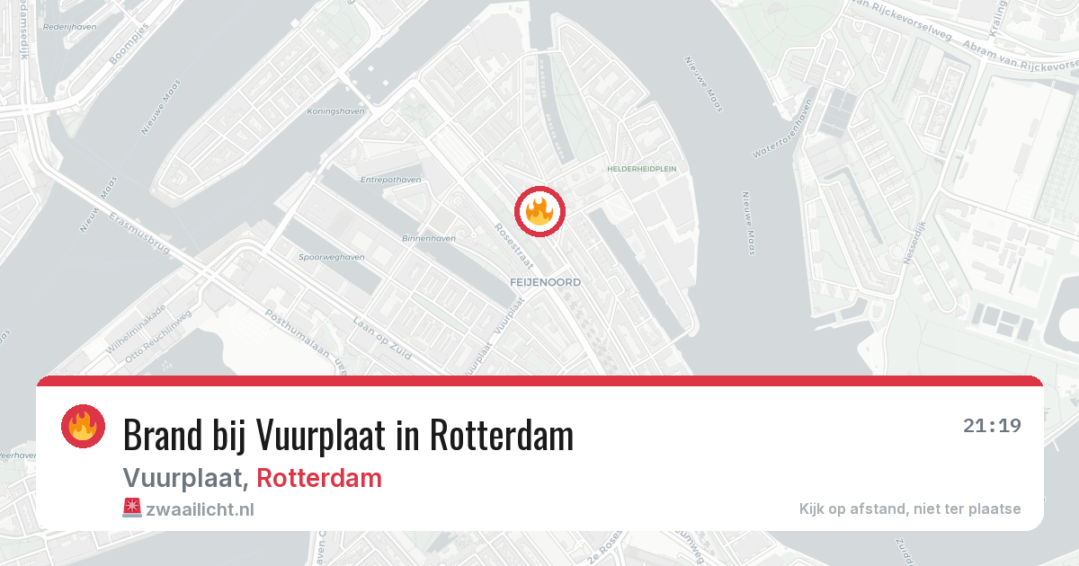 Brand bij Vuurplaat in Rotterdam — 6 mei 2026