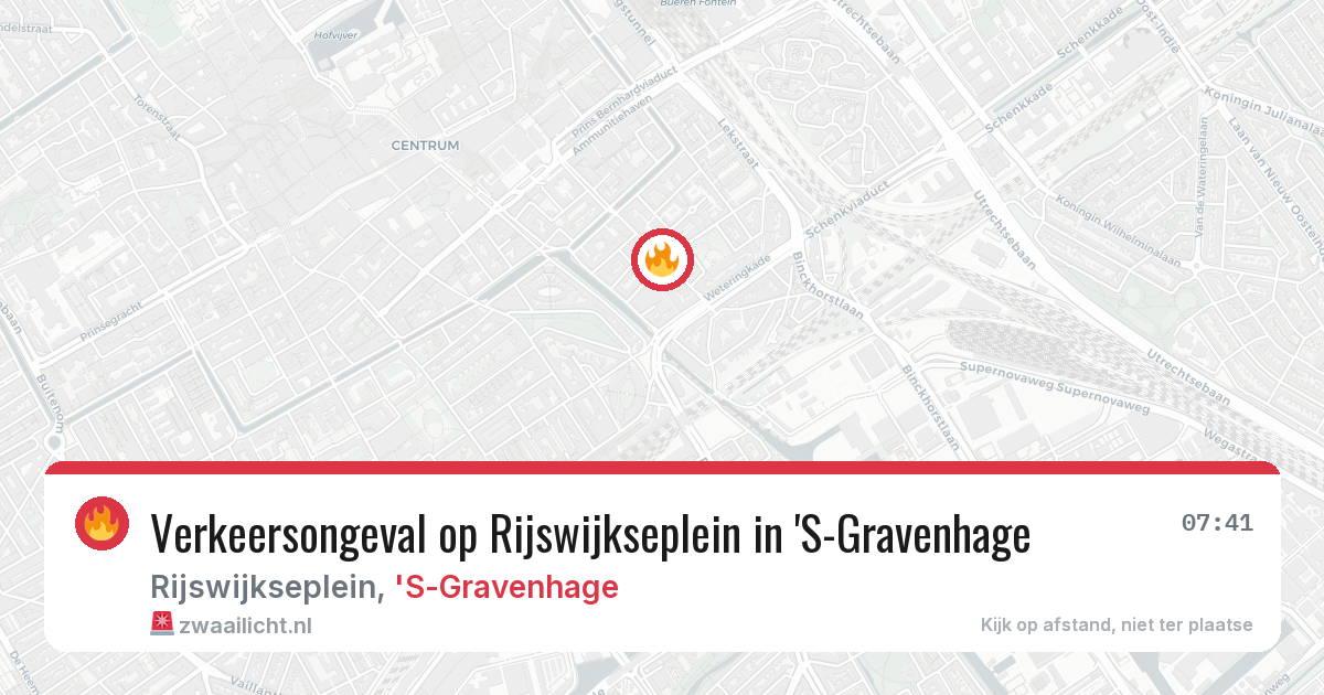 Verkeersongeval op Rijswijkseplein in 'S-Gravenhage — 3 mei 2026