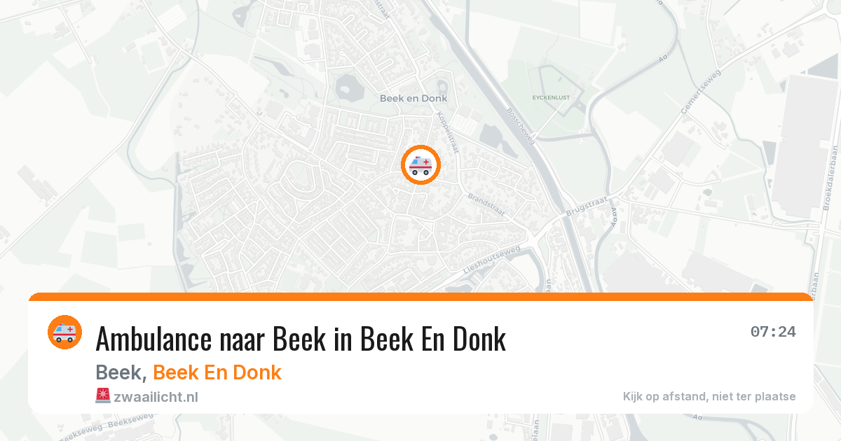 Ambulance naar Beek in Beek En Donk — 17 mei 2026
