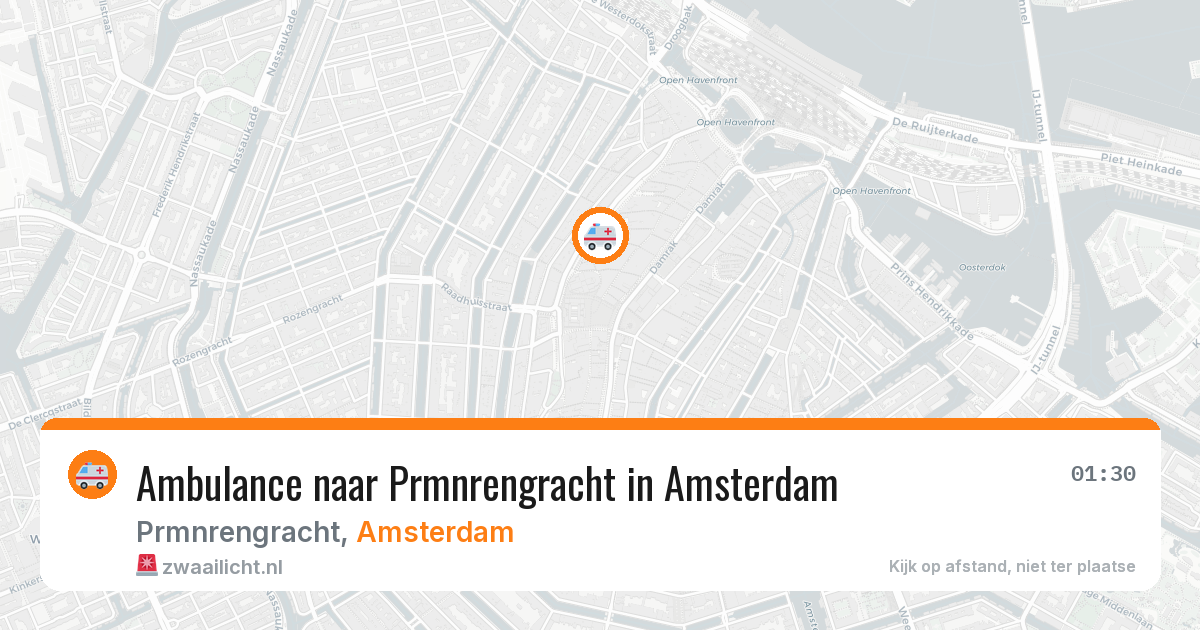 Ambulance naar Prmnrengracht in Amsterdam — 17 jun 2026