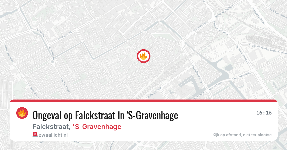 Ongeval op Falckstraat in 'S-Gravenhage — 26 jun 2026