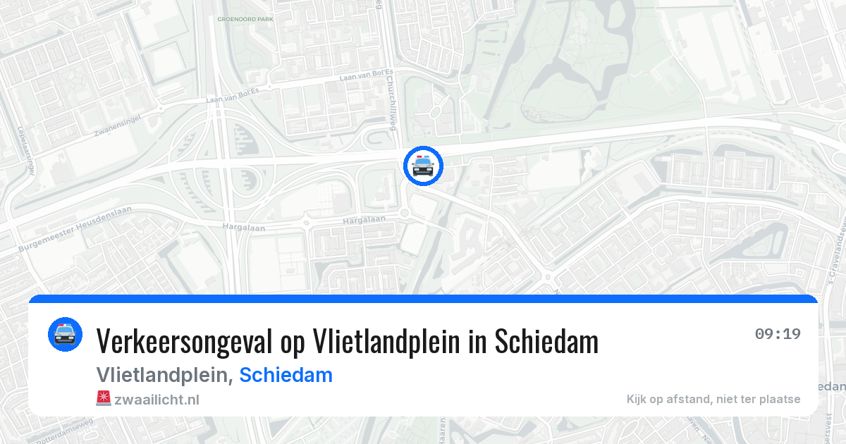 Verkeersongeval op Vlietlandplein in Schiedam — 28 apr 2026