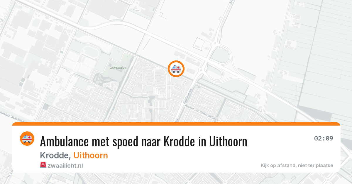 Ambulance met spoed naar Krodde in Uithoorn — 14 jun 2026