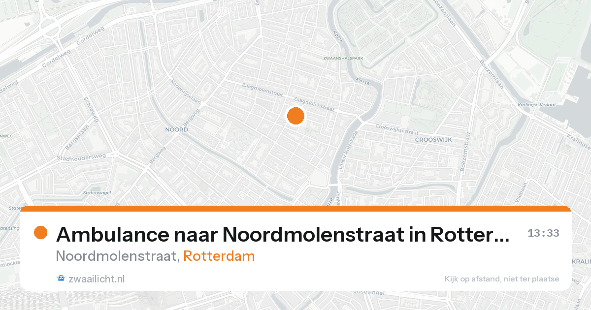 Ambulance naar Noordmolenstraat in Rotterdam — 25 aug 2026