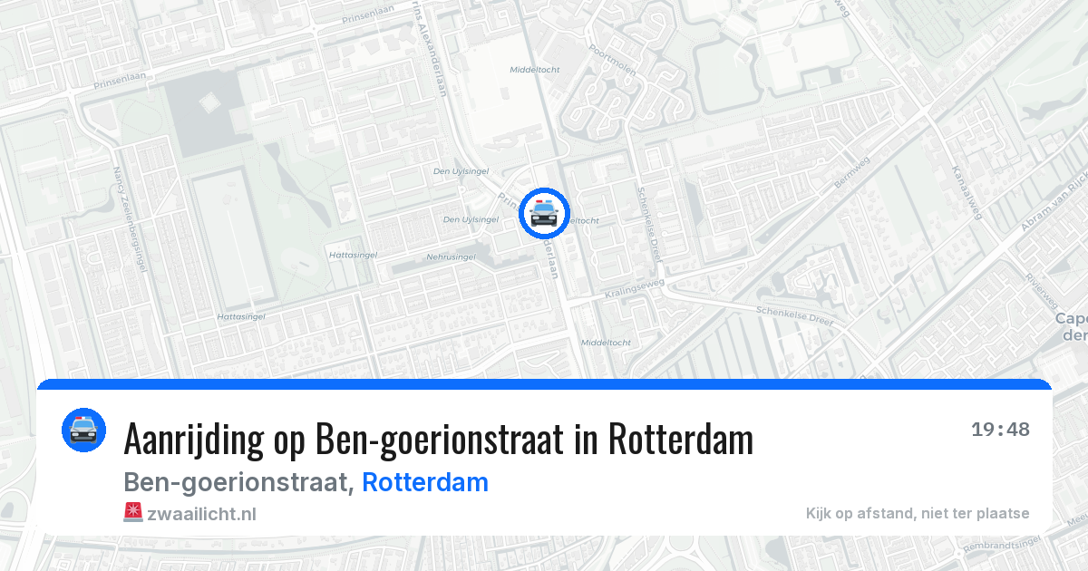 Aanrijding op Ben-goerionstraat in Rotterdam — 27 jun 2026