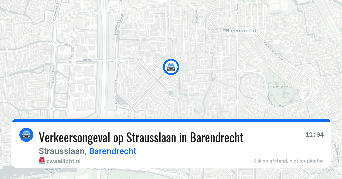 Verkeersongeval op Strausslaan in Barendrecht — 21 jun 2026