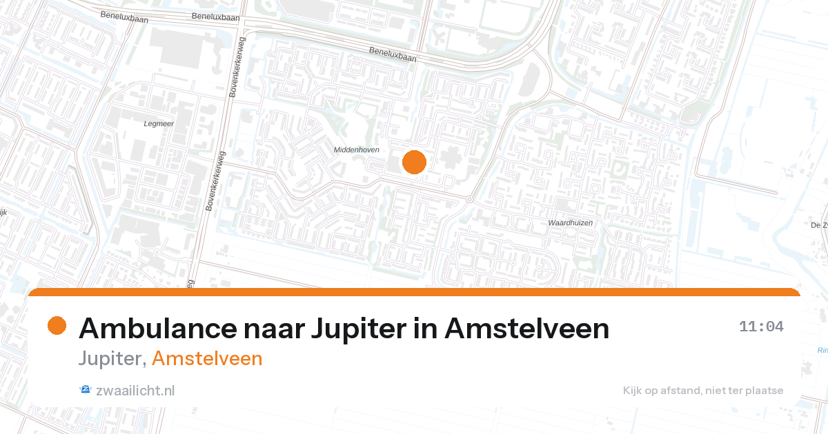 Ambulance naar Jupiter in Amstelveen — 28 aug 2026