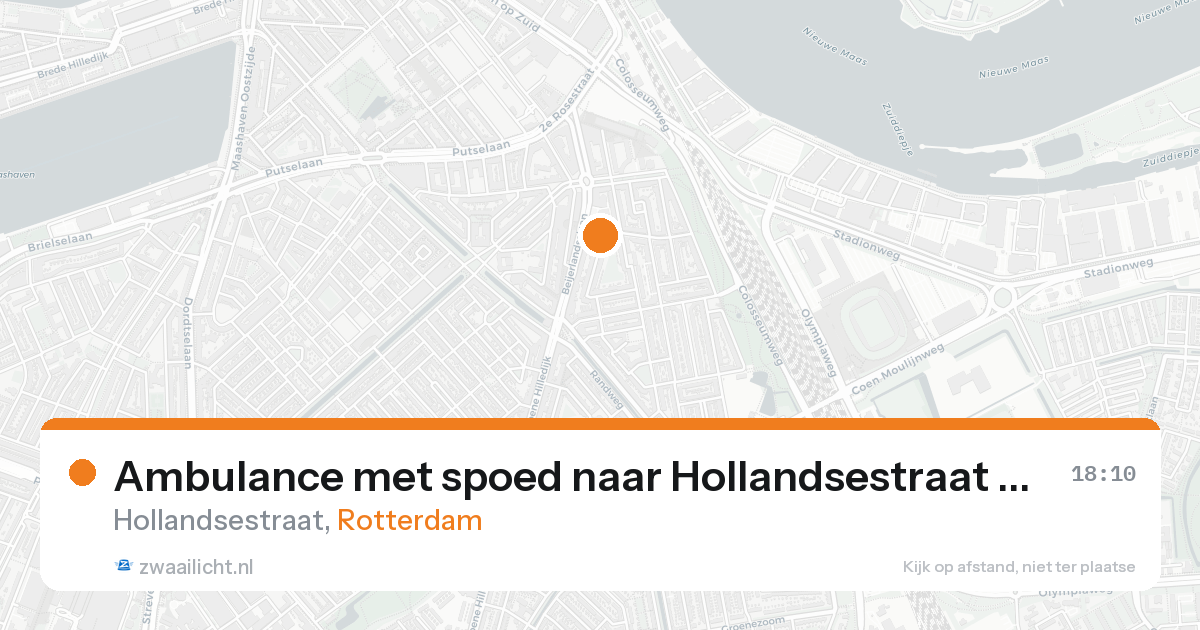 Ambulance met spoed naar Hollandsestraat in Rotterdam — 31 jan 2026