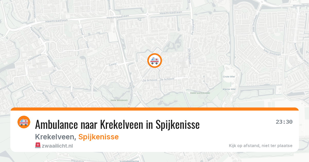 Ambulance naar Krekelveen in Spijkenisse — 7 apr 2026