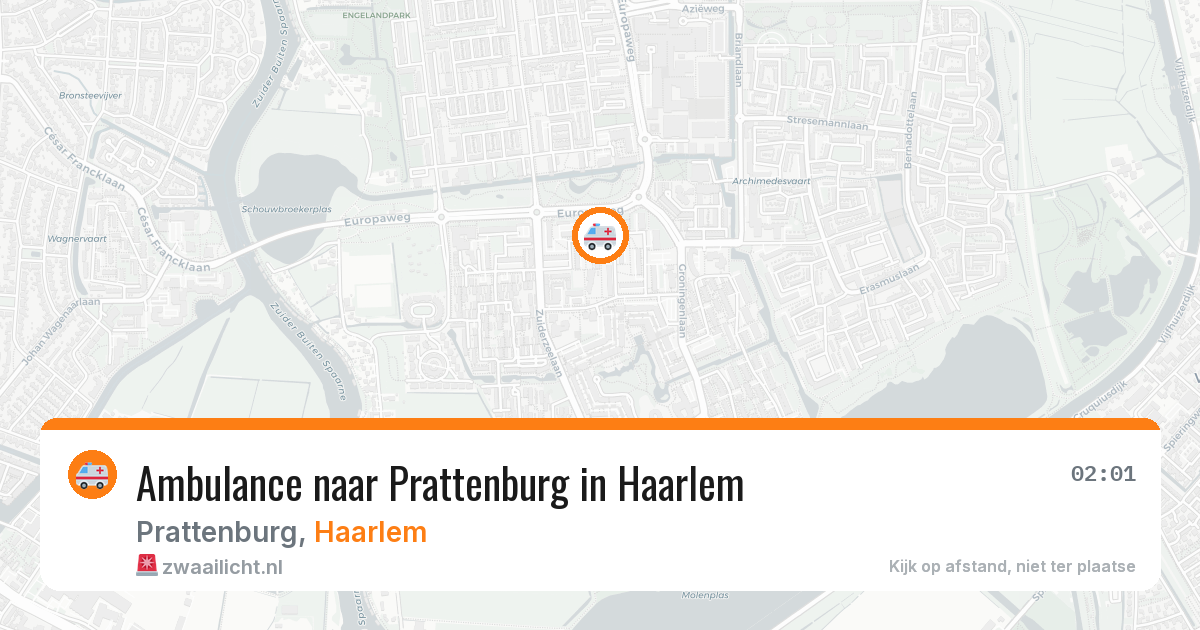 Ambulance naar Prattenburg in Haarlem — 12 apr 2026