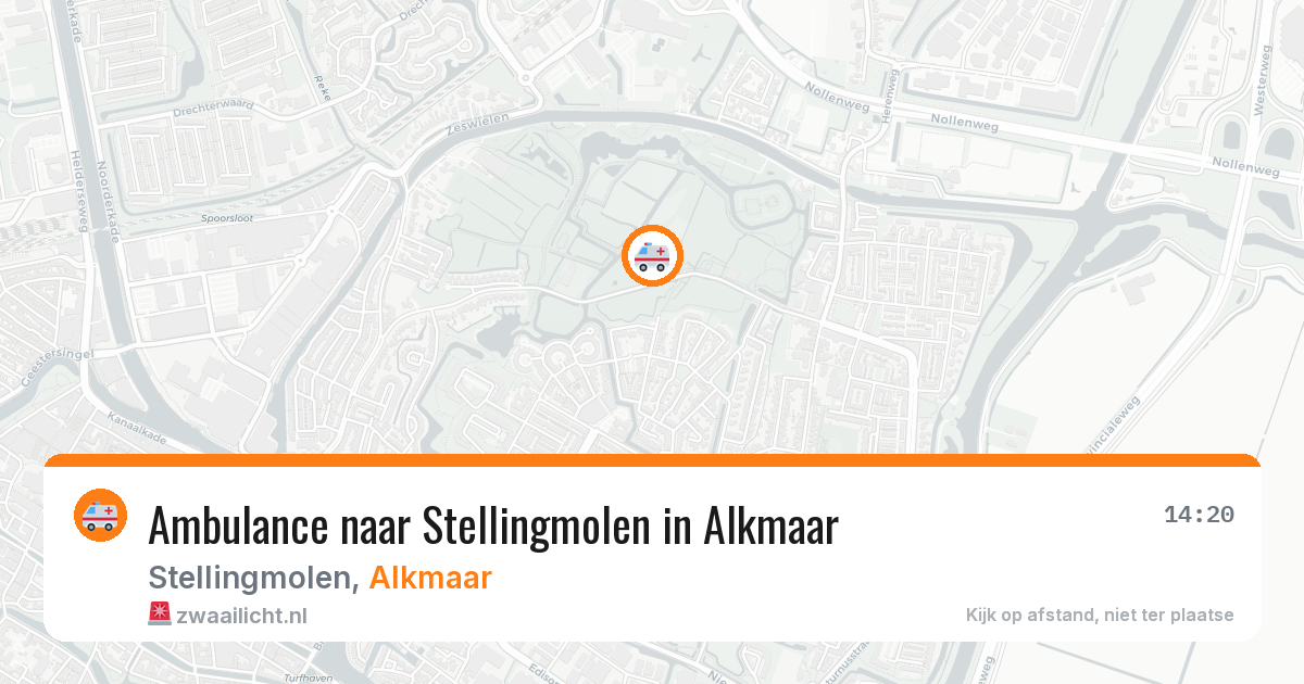 Ambulance naar Stellingmolen in Alkmaar — 19 jun 2026